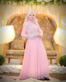 gaun pengantin muslimah artis