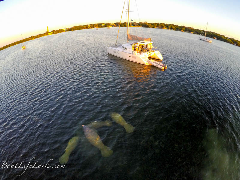 Tarpon Basin, Bayside Key Largo Boat Life Larks SV Dulcinea