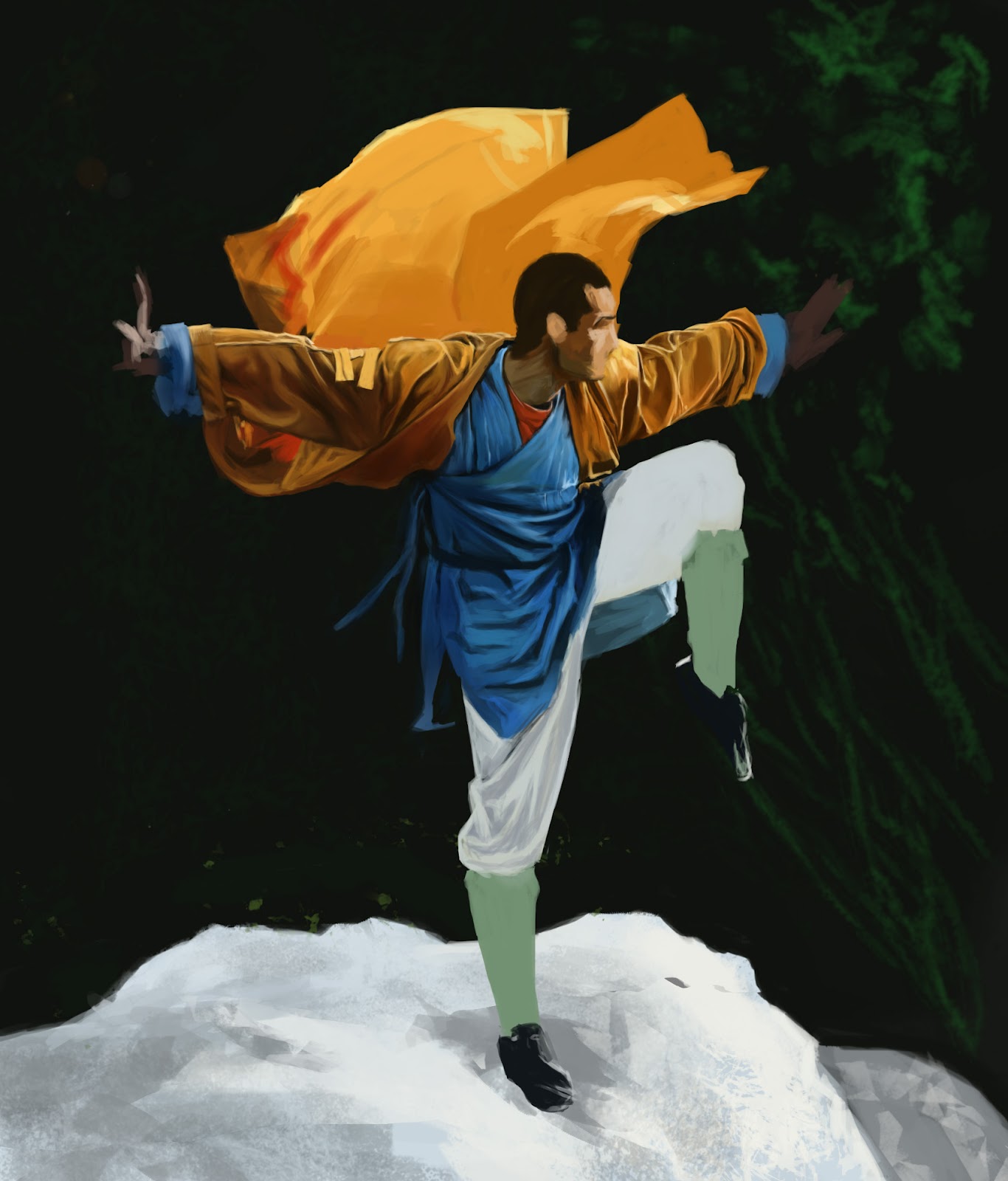 Natalie Becker Art Capoeira Swamp Elder / KungFu Panda Fanart