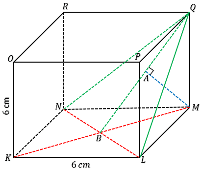 Diketahui kubus abcd efgh dengan rusuk 8 cm. m adalah titik tengah bc tentukan jarak m ke eg
