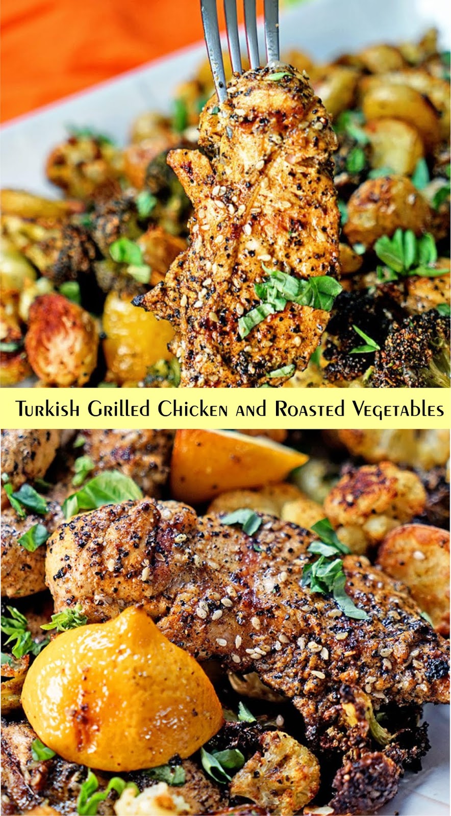 Turkish Grilled Chicken and Roasted Vegetables Recipe Spesial Food