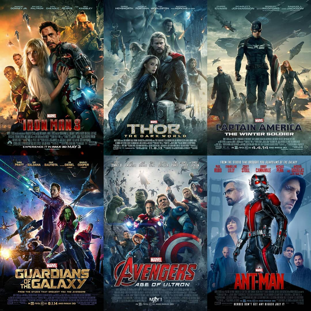 ALL MARVEL AVENGERS MOVIES visual data 2