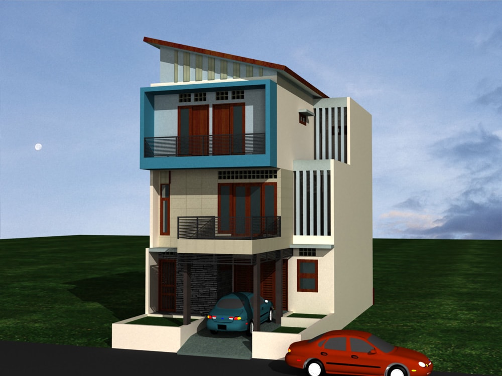 15 Contoh Terbaru Rumah Minimalis  3 Lantai Yang Nampak 
