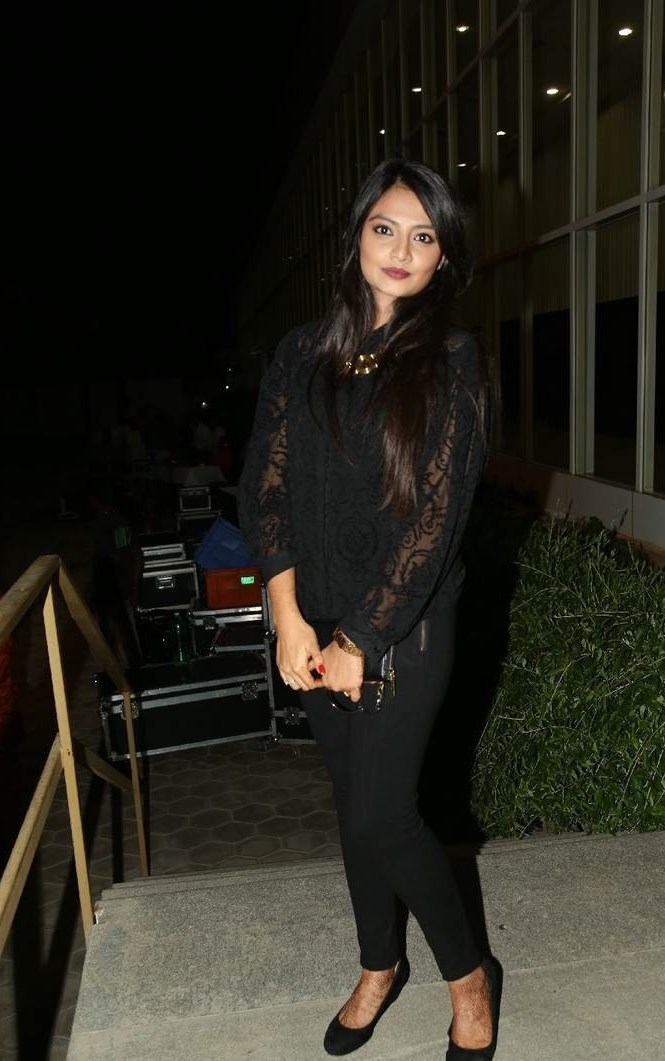 Nikitha Narayan Long Hair Photos In Black Dress