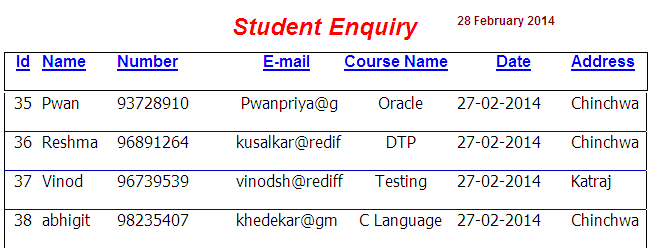 Spicy Articles: Training Institute Management System project in VB6