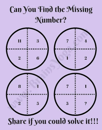 Missing Number Picture Maths Puzzle for Teens and Adults
