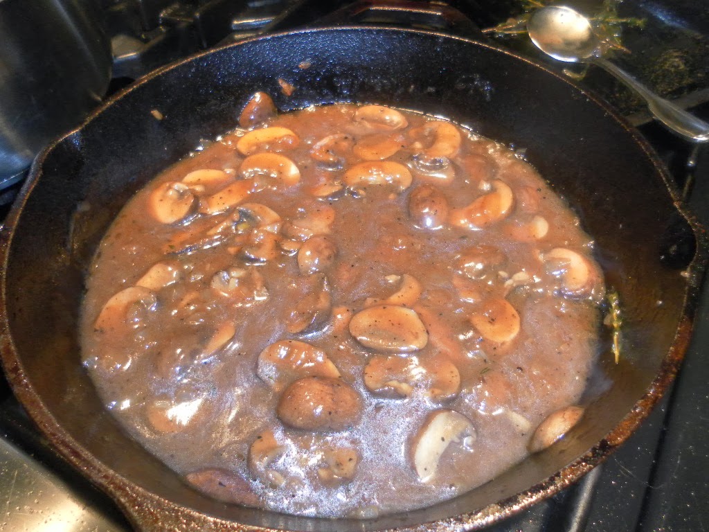 Pan Seared Steak with Sherry Thyme Sauce