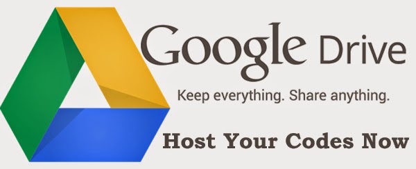 How to host codes in google drive