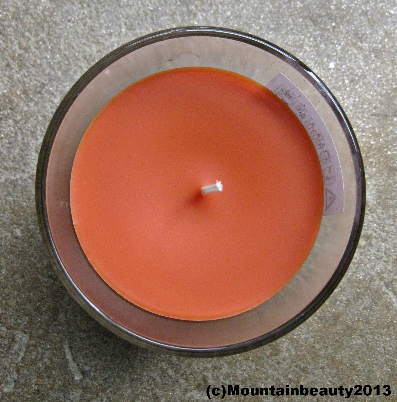 Mountain Beauty Home Deco Ikea Tindra Scented Candle in burnt orange