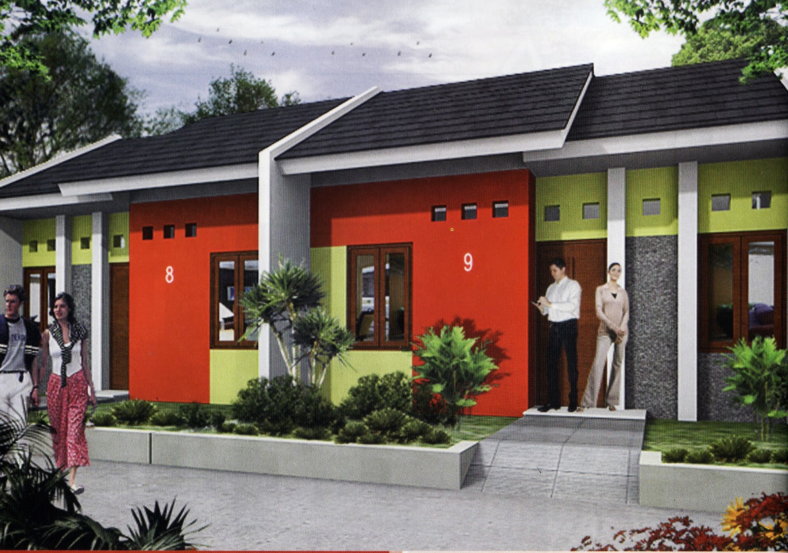 Kombinasi Cat Rumah Warna Merah Bata Denah Rumah Kombinasi Cat Rumah Warna Merah Bata Denah Rumah
