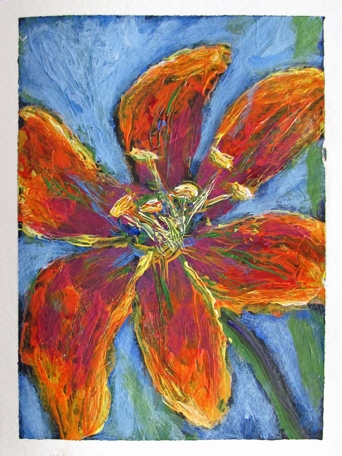 Daily Painters Of Colorado: Original Hand-Painted Card by artist Susan ...