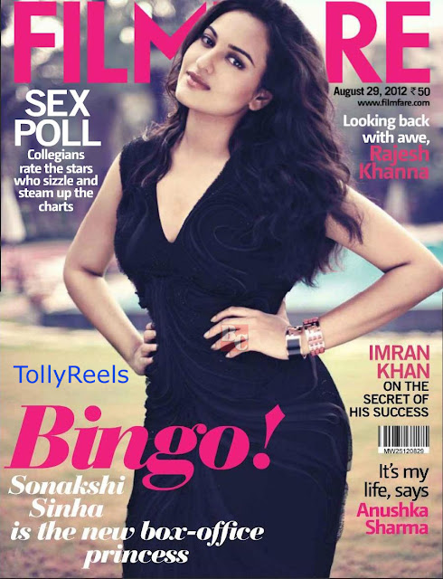 Sonakshi Sinha - Cover Page Of Filmfare August 2012