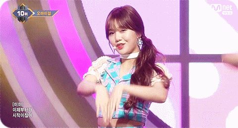 오마이걸 20170511 엠카운트 다운 무대.gif | 인스티즈