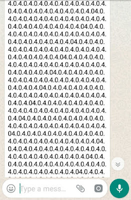 WhatsApp text bomb Android WhatsApp text bomb