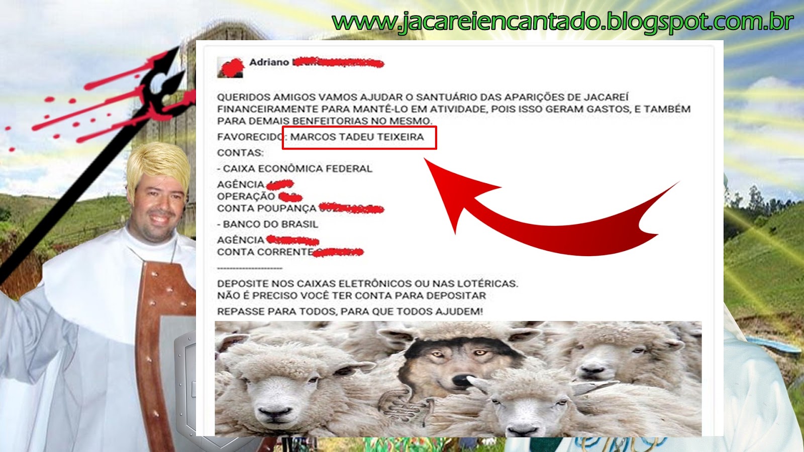 blog oficial - www.jacareiencantado, evelyn, evely, santuário, jacareí apariçoes marcos tadeu, vidente, astrologo, adivinho,nossa senhora,vulto,MEDALHA, sinal. pocissão, segredo,mensageira, postulantes, escravos, avatar, paizão comunista
