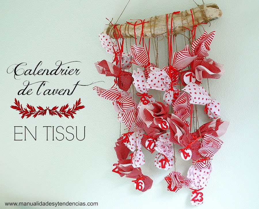 Tutoriel: Calendrier de lavent en tissu sans coudre