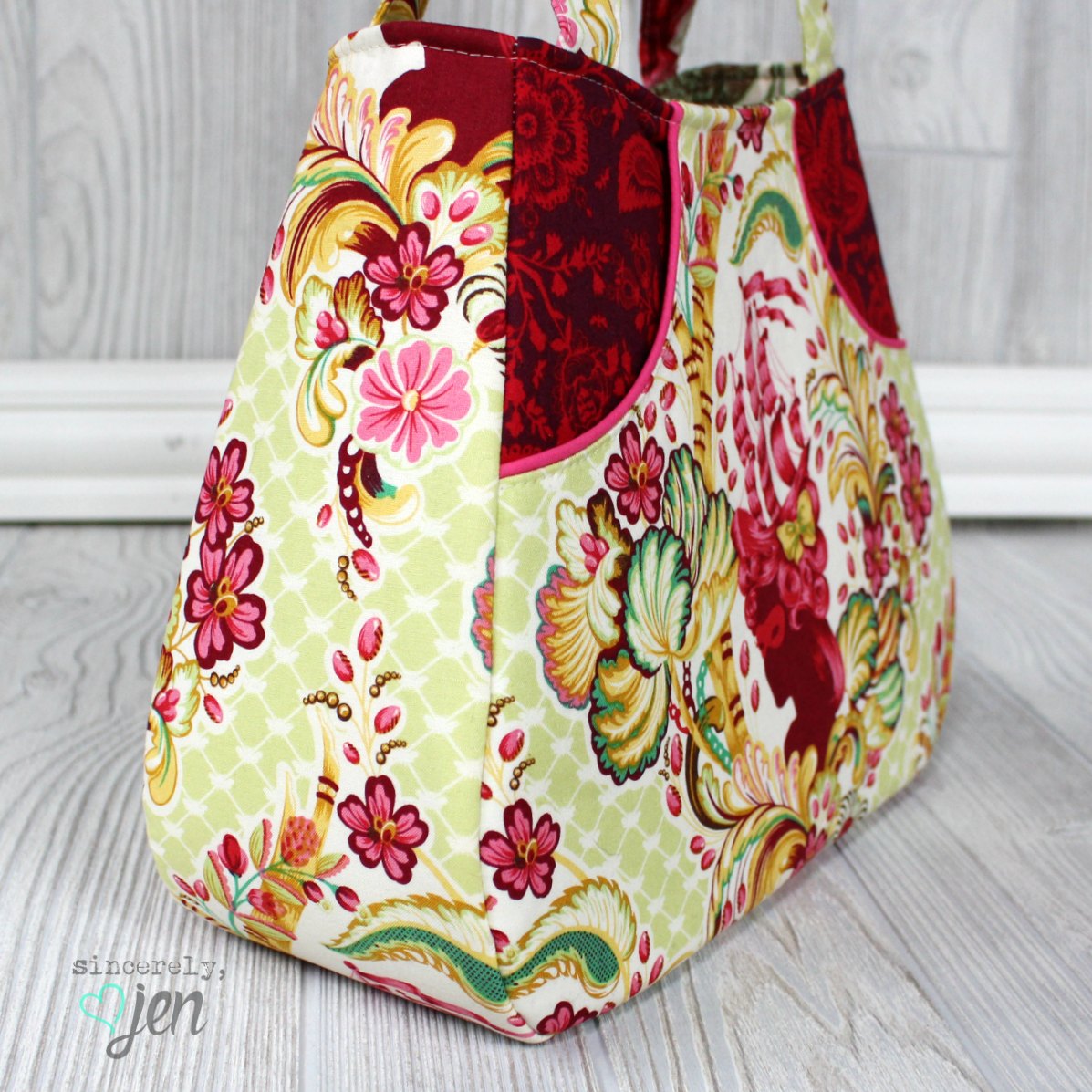 Sincerely Jen: Adding Front Pockets to Swoon's Ethel Tote - A Tutorial