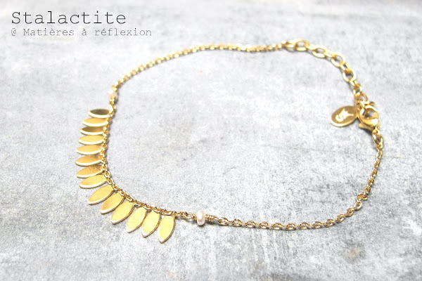 Bracelet Stalactite Paris doré