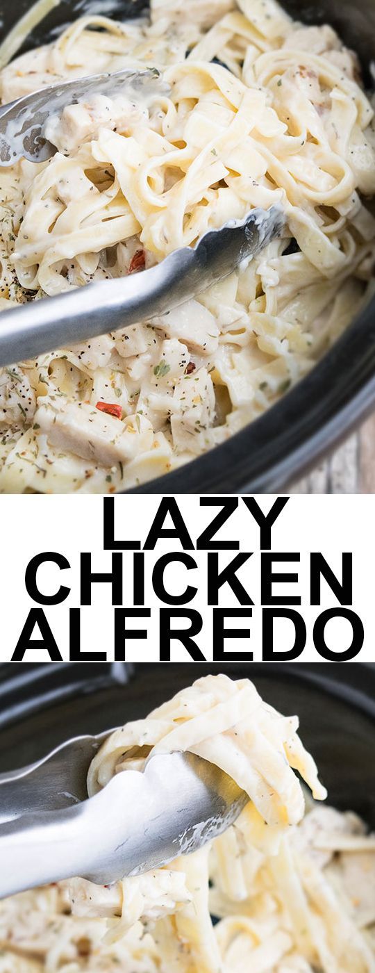 Slow Cooker Easy Chicken Alfredo