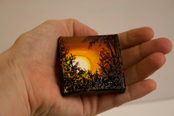 painting miniature landscape canvas tiny glimpses told short week packed events lately lol hope
