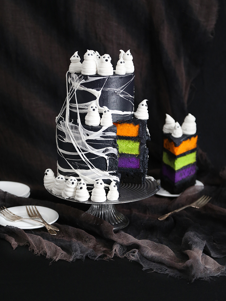 Marshmallow Web Ghost Cake Sprinkle Bakes