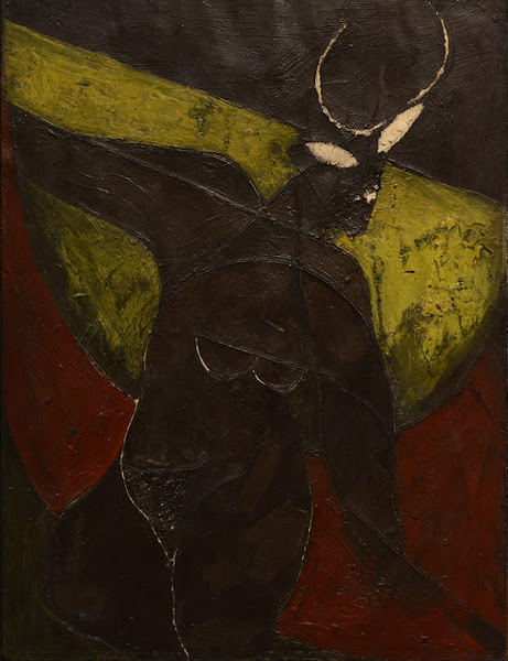 Fuerza nocturna, acrilica sobre carton, 58.6 x 45 cm, 1972, Orlando Menicucci