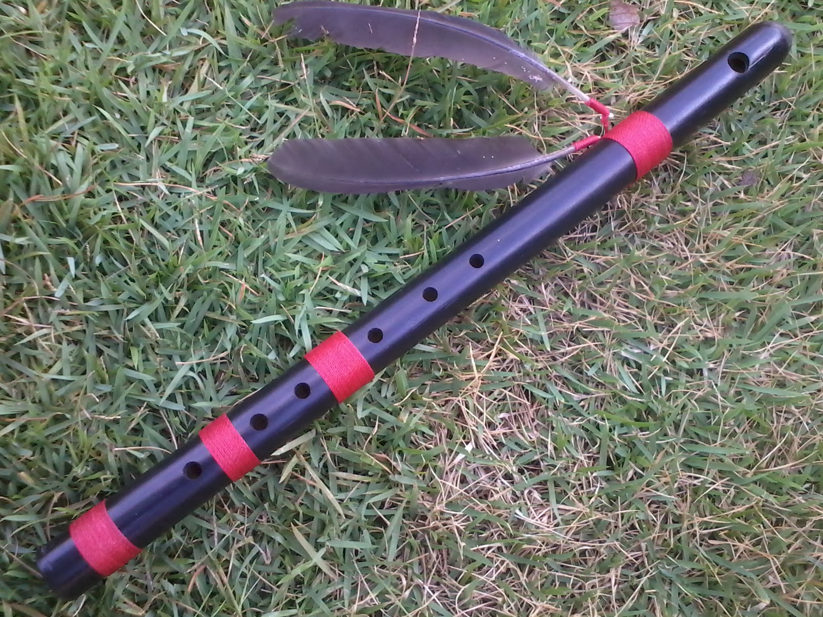 Flauta transversal de bambu 45cm Flautas Artesanais