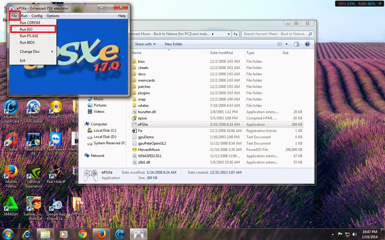 Run file. Run file