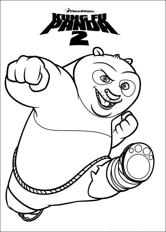 coloring pictures: Kung fu panda coloring pictures