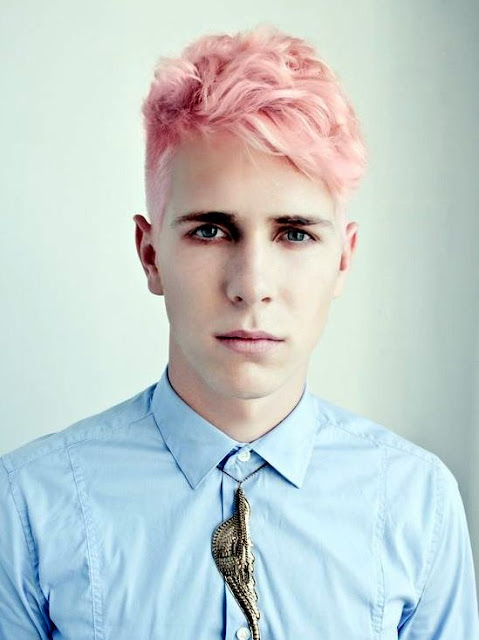 cabello rosa 2017 color hombres
