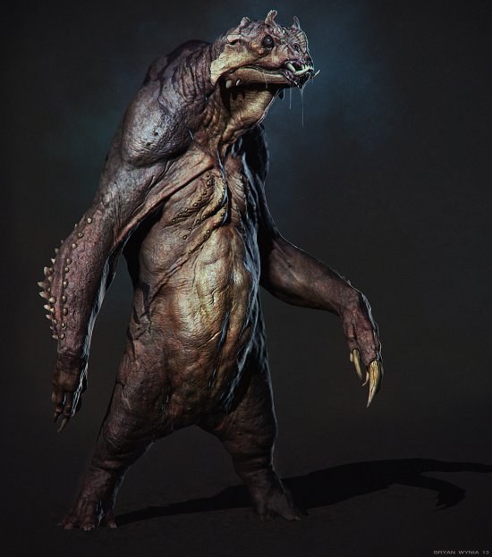 As estranhas e sombrias criaturas nas ilustrações e modelos 3D de Bryan Wynia Bryan Wynia artstation arte ilustrações modelos 3D fantasia terror monstros filmes games sombrio