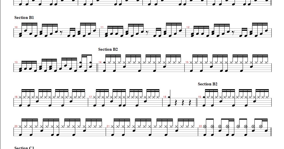 鼓手森 Simply Drumming Story Of The Years Until The Day I Die drum sheet