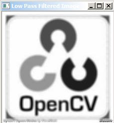 Opencv C++ Code for Low Pass Averaging Filter Output