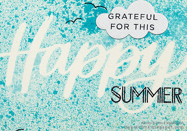 Layers of ink - Mist, ink and splatters tutorial by Anna-Karin Evaldsson