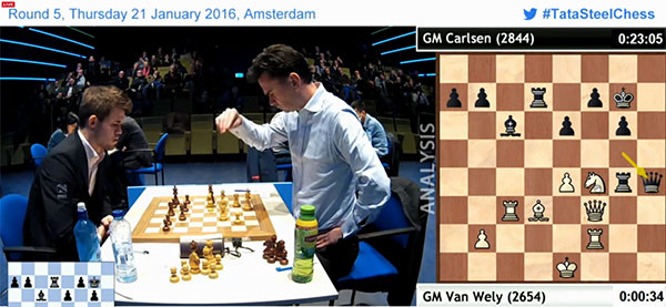 Loek Van Wely (2640) 0-1 Magnus Carlsen (2844) 