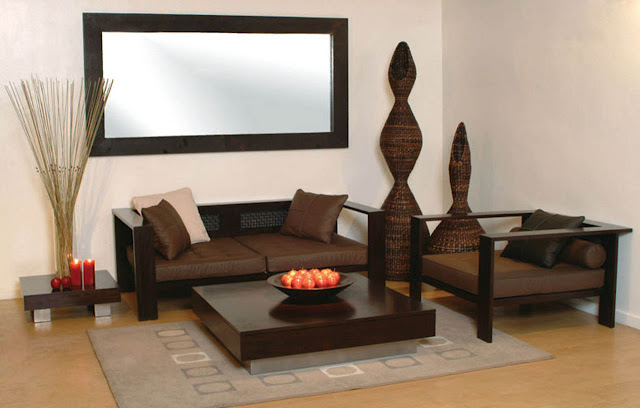Sử dụng bộ sofa màu đậm trang trí phòng khách chung cư Sử dụng bộ sofa màu đậm trang trí phòng khách chung cư
