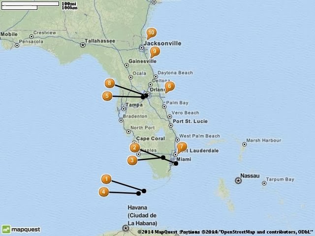 AN EXCITEMENT OF TOURISM BEGIN - Tourist Attractions In Florida Map (1) 