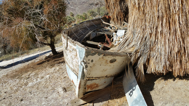 Abandoned Zzyzx Mineral Springs and Health Spa in the Mojave Desert in Southern CA