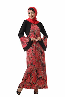 Model baju gamis batik remaja trend 2015