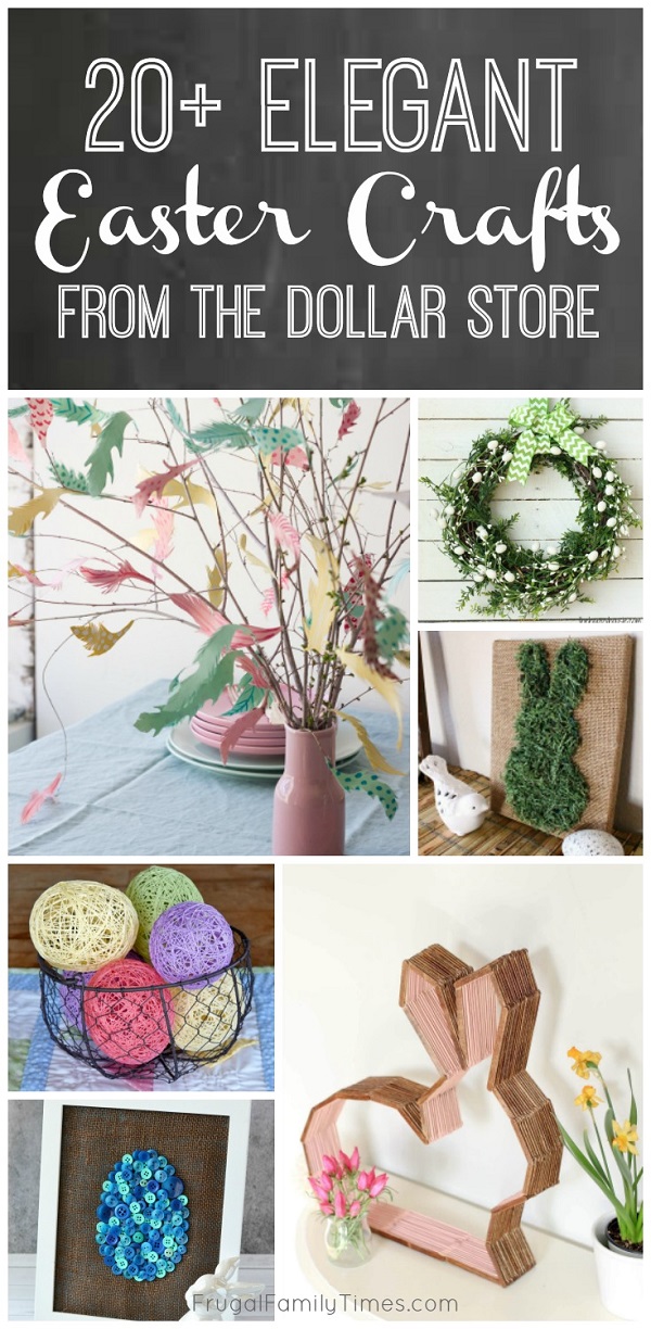 20 Elegant Easter Decor Crafts From The Dollar Store Frugal