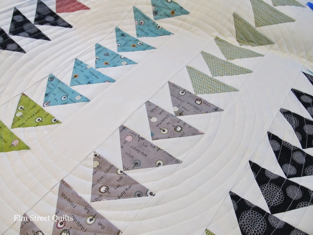 Tutorial Spiral or circular quilting Elm Street Quilts