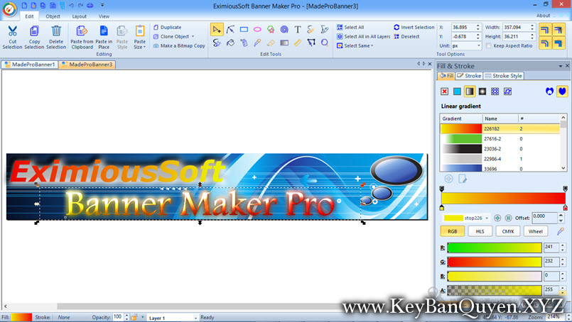 EximiousSoft Banner Maker 5.48 Full Key, Tạo và chỉnh sửa Baner chuyên nghiệp hoặc đồ họa doanh nghiệp khác.