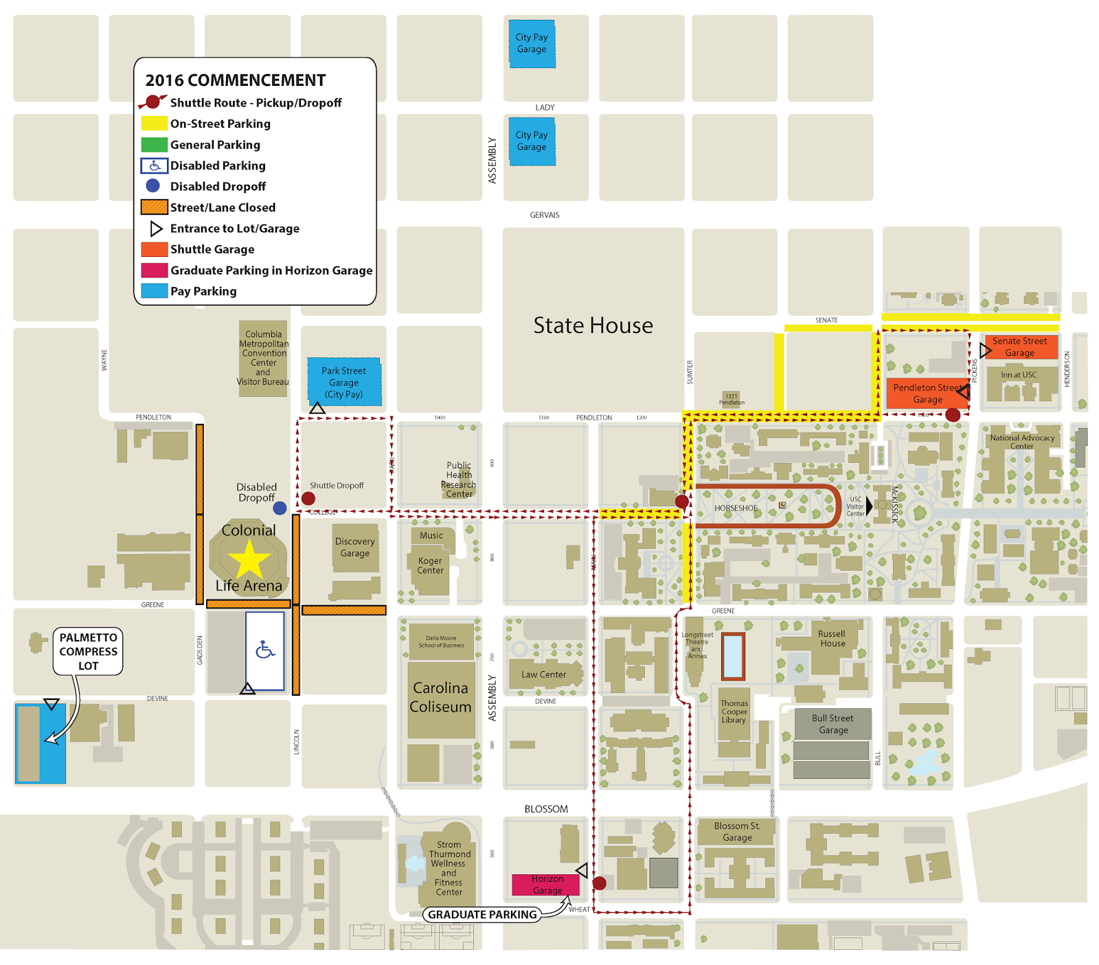 Viking Update Graduation Parking Information