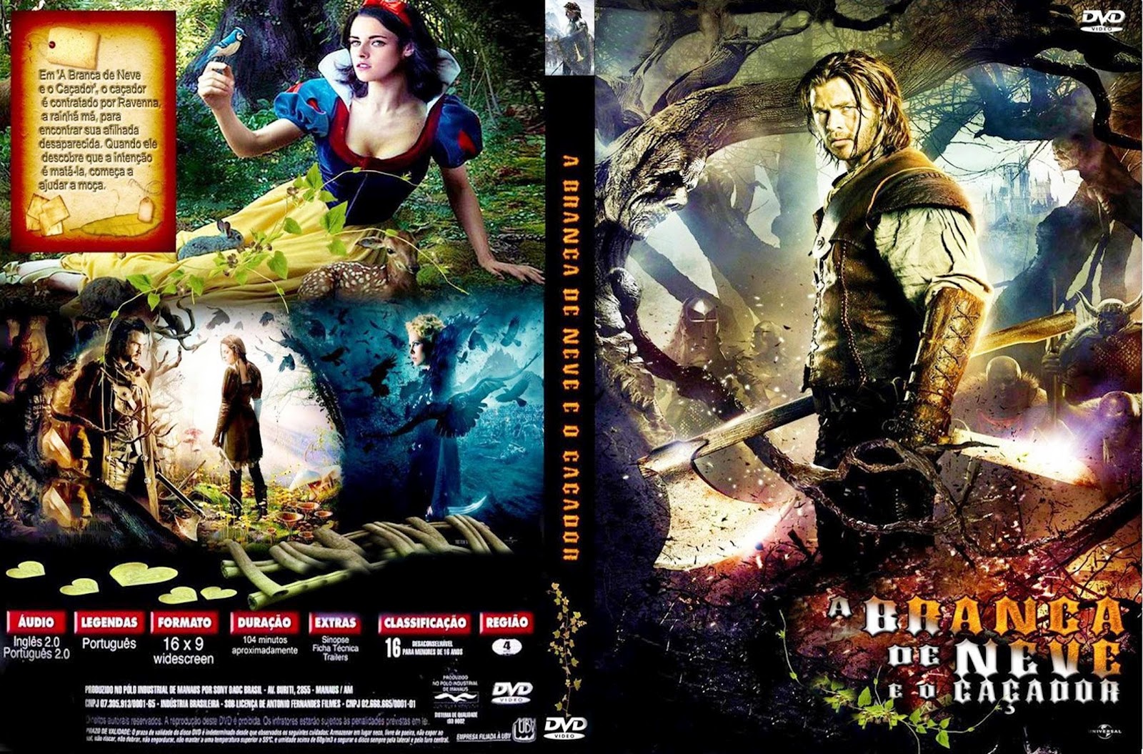 Top Capas 2012 A BRANCA DE NEVE E O CAÇADOR