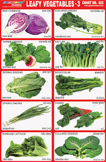 Spectrum Educational Charts: Chart 433 - Leafy Vegetables 3