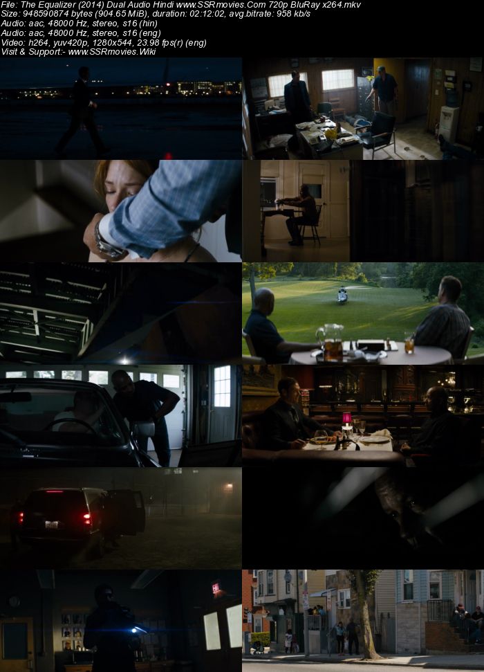 The Equalizer (2014) Dual Audio Hindi 480p BluRay x264 400MB Movie Download