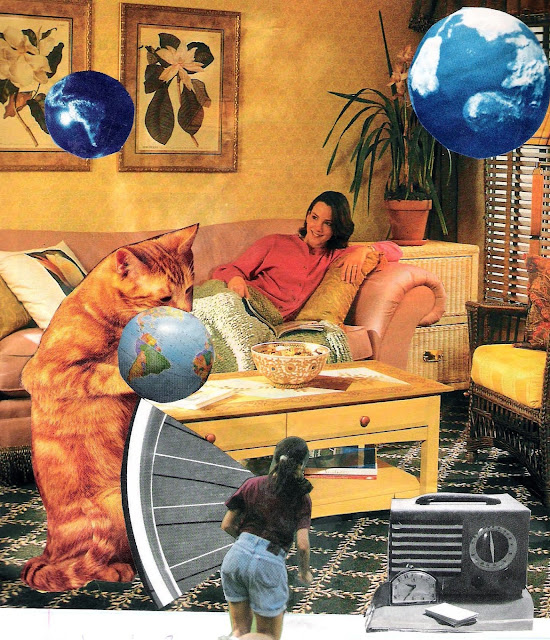 From the couch - Collage by Douglas Brent Smith