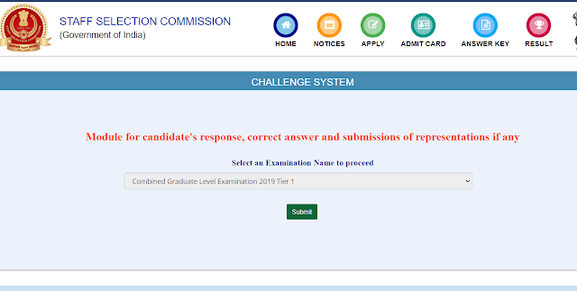 SSC CGL 2019 Answer Key