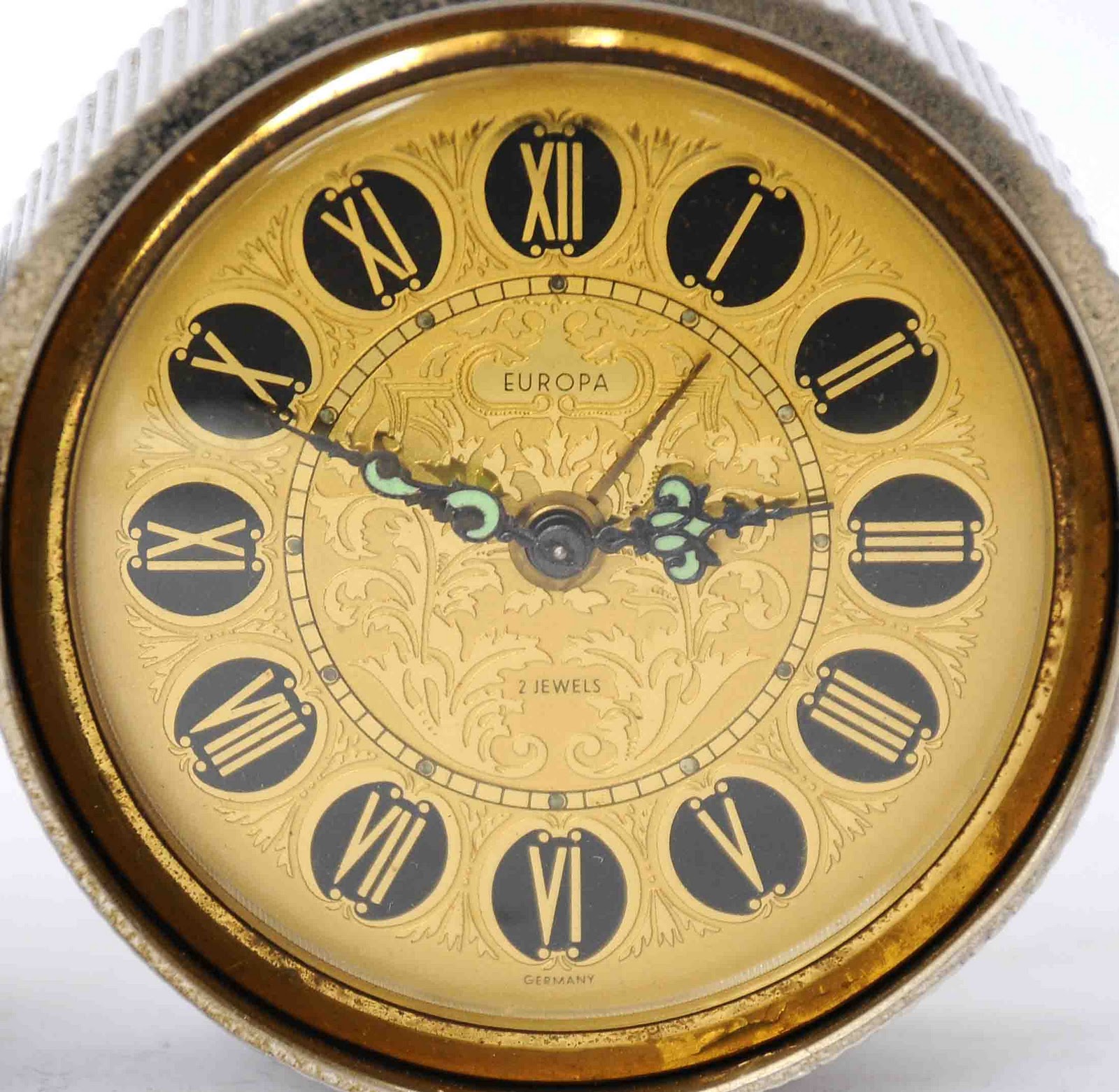 Old Vintage Gallery Classic Alarm Clock "Europa" Germany