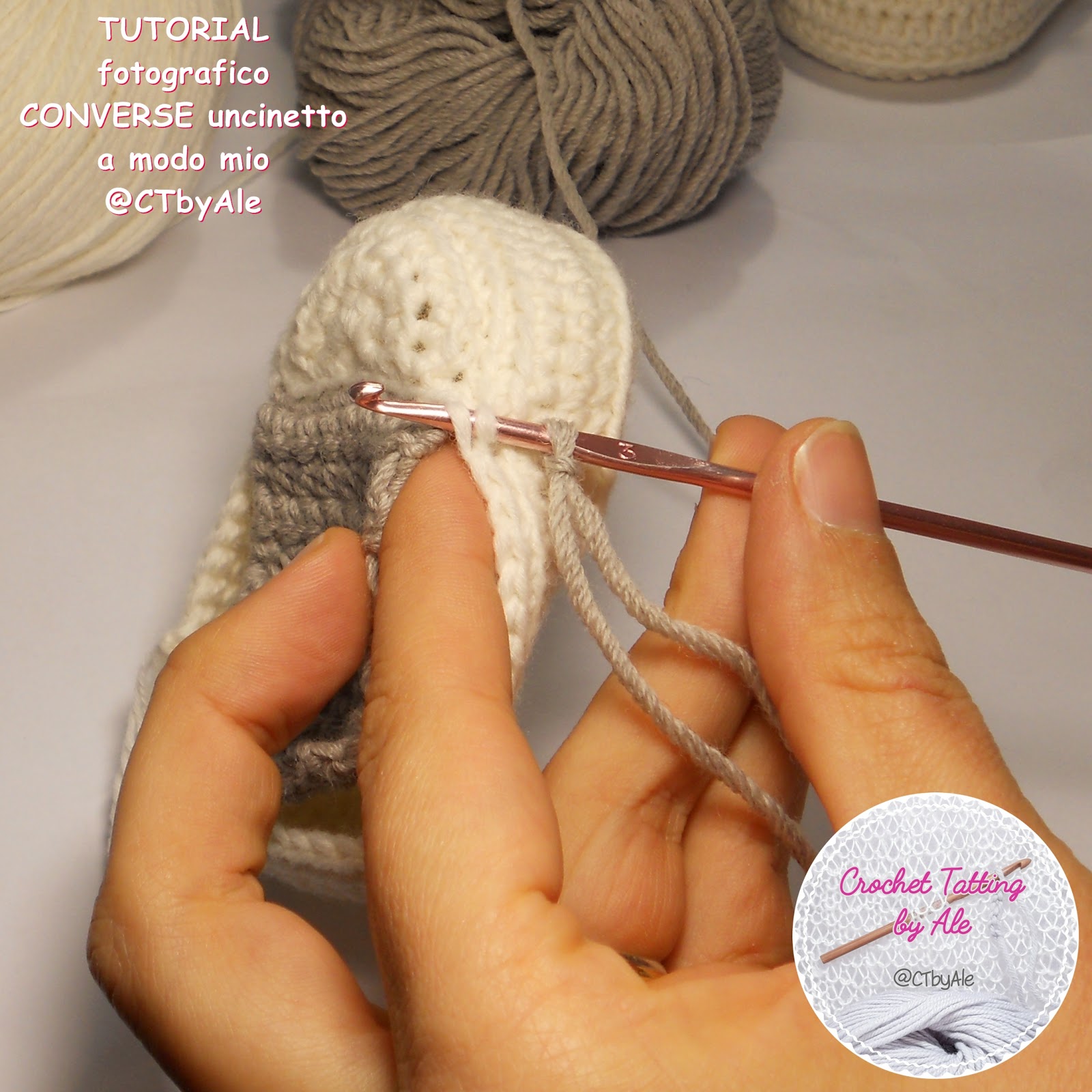 converse neonato uncinetto